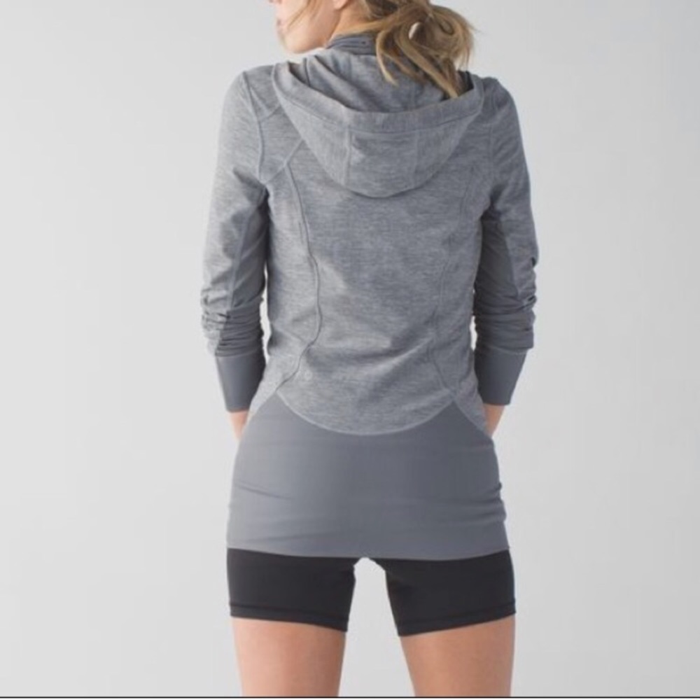 Lululemon Daily Practice Jacket heather gray Sz 2